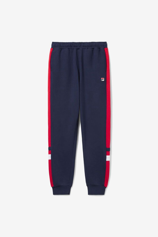 Fila Pants Romolo Mens Navy - India YIU-153726